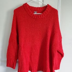 Aerie Big Sky Oversized Sweater - Chilly Red